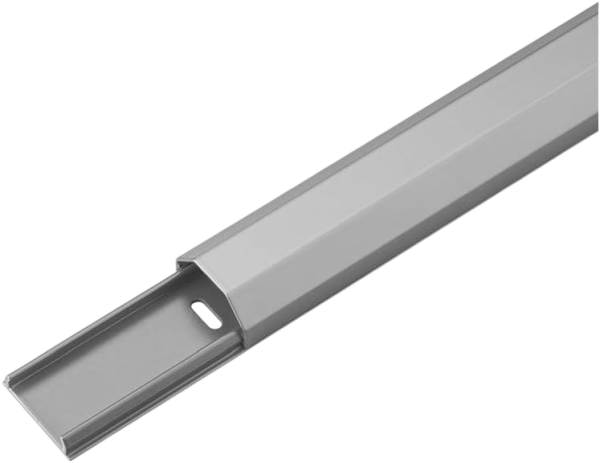Goobay Halbrunder Aluminium Kabelkanal 1.1m / 33mm grau