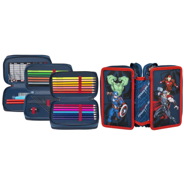 Avengers - Tripledecker gefülltes Schüleretui