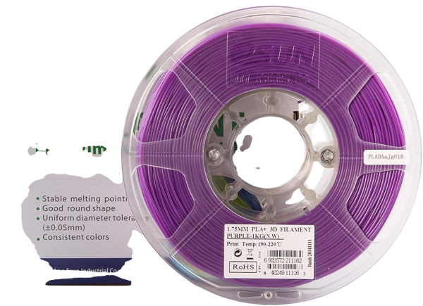 eSUN PLA+ 1.75mm Filament Spule 1kg PLA violett / lila / Purple