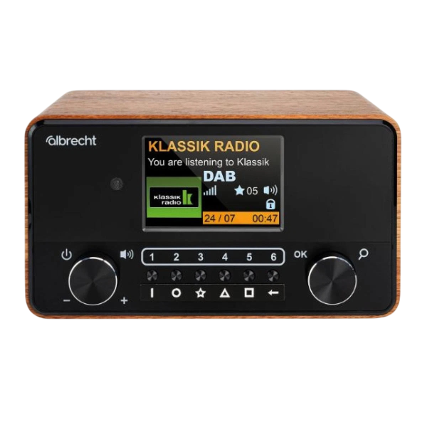 Albrecht Dr 866 Senior DAB+ / UKW Radio Braun/schwarz