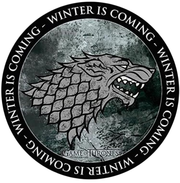 Game of Thrones Winter is coming Mousepad 210x210mm rund
