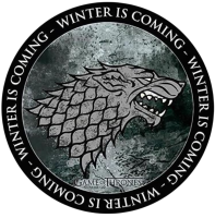 Game of Thrones Winter is coming Mousepad 210x210mm rund