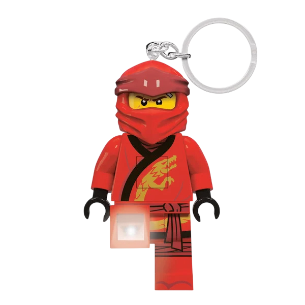 LEGO Ninjago Legacy Kai Schlüsselanhänger mit Taschenlampe rot