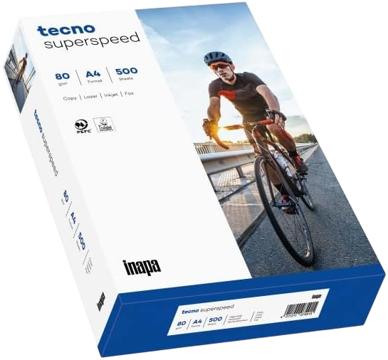 Inapa Tecno Superspeed Office Kopierpapier Universalpapier A4 80g/m² 500 Blatt weiß matt