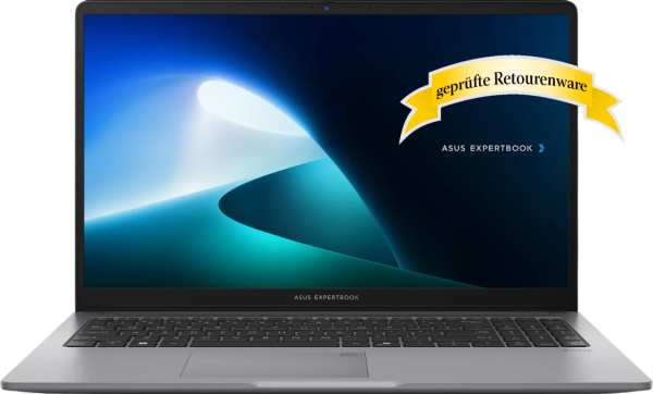ASUS ExpertBook P1 P1503CVA-S71299 Intel Core i5-13420H 16GB DDR5 RAM 512GB M.2 SSD Intel UHD Grafik ohne Windows Misty Grey Sonderware