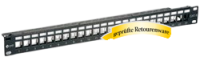 Equip Keystone Jack 24 Portpanel ungeschirmt Cat.6a...