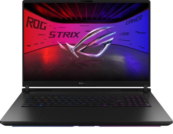 45.7cm (18") ASUS ROG Strix Scar 18 (2025) G835LX-SA008W Intel Core Ultra 9 275HX 64GB DDR5 RAM 2TB M.2 SSD 24GB NVIDIA GeForce RTX5090 W11Home TB5 Off Black RGB Gaming Notebook
