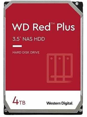 4TB Western Digital WD Red Plus 3.5" SATA 6Gb/s NAS HDD 5400 128MB 24/7 Dauerbetrieb 512e CMR