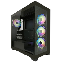 LC-Power Gaming 715B Seamless X Black Midi-Tower 44.54l...