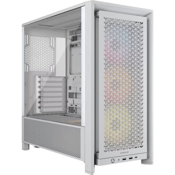 Corsair Frame 4000D LCD RS ARGB White 14.5" Touch Display 56.92l Volumen Glasfenster 3x 120mm ARGB Lüfter