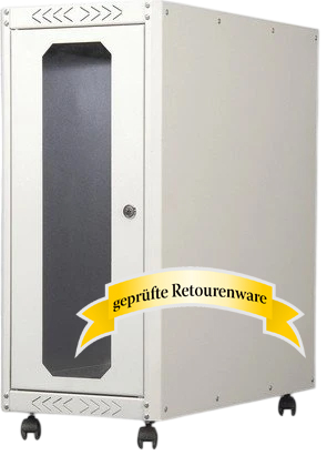 Digitus Professional SoHo PCSchrank 698,5x300x600mm Rollen Glastür IP20 grau Sonderware