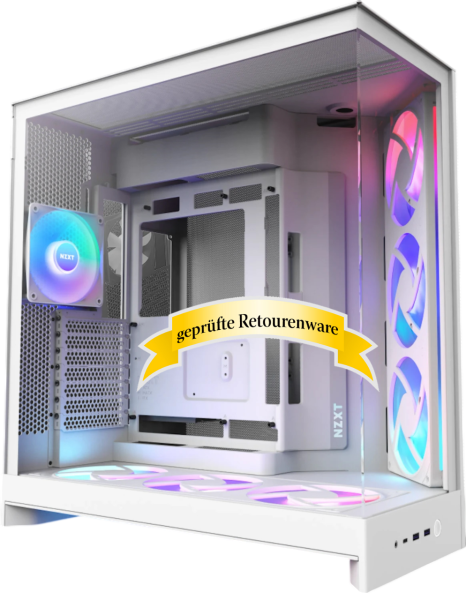 NZXT H9 Flow RGB+ 2025 White Edition ARGB 76.6l E-ATX Tower Sonderware