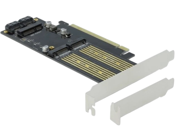 DeLOCK PCIe -> M.2 PCIe, SATA -> M.2 SATA, SATA -> mSATA