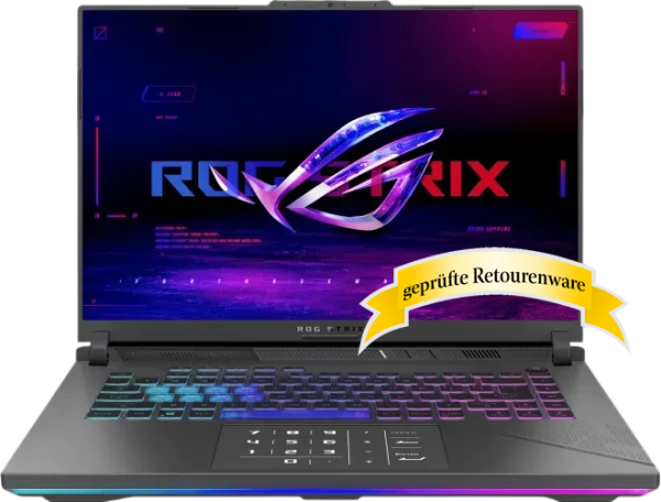 40.6cm (16") ASUS ROG Strix G16 G614JZR-N4031W Intel Core i9-14900HX 32GB 1TB M.2 RTX4080 W11Home Sonderware