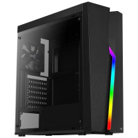 AeroCool Bolt Black RGB Midi-Tower ATX Glasfenster LED-Steuerung schwarz Sonderware