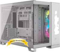 Corsair 2500X RGB iCUE Link TG Dual Chamber White Edition...