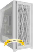 Corsair 5000D Core Airflow Tempered Glass White Edition...