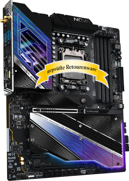 ASRock Phantom Gaming X870E Nova WiFi  AMD AM5 4xDDR5 RGB Sonderware