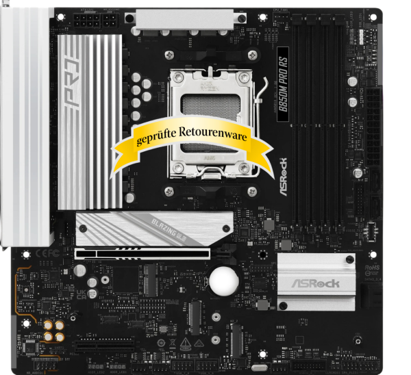ASRock B850M PRO RS  AMD AM5 4xDDR5 RGB mATX Sonderware