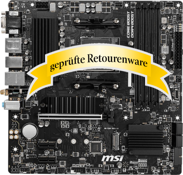 MSI B550M PRO-VDH WIFI  AMD AM4 4xDDR4 mATX Sonderware