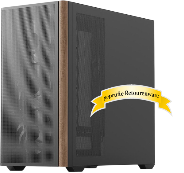 AeroCool D301A Black Edition 46.33l Mini-Tower 4x 120mm ARGB Lüfter Sonderware