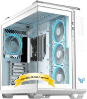 ASUS TUF Gaming GT502 Horizon TG ARGB White Midi Tower...