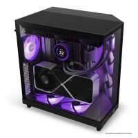 NZXT H6 Flow RGB All Black Edition Mehrkammerdesign 51.81l Sonderware