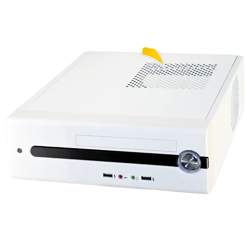 Chieftec Flyer FI-01B ITX Tower 200 Watt White Desktop Case Sonderware
