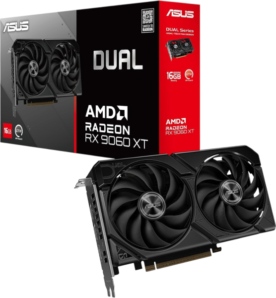 16GB ASUS DUAL-RX9060XT-16G Dual Radeon RX 9060 XT GDDR6