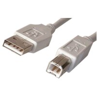 Thomson USB 2.0 Typ-A auf Typ-B Kabel 1.4m grau Druckerkabel A/B
