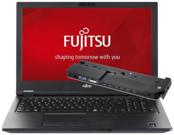 39.6cm (15.6") Fujitsu Lifebook E559 + Dockingstation Intel Core i7-8565U 16GB RAM 512GB SSD W11Pro gebraucht
