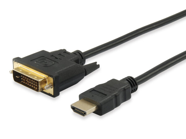 Equip HDMI 1.3b -> DVI-D 18+1 Single Link Adapter Kabel 2m schwarz