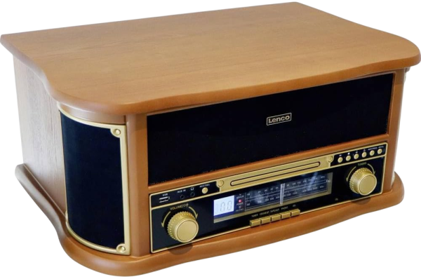 Lenco TCD-2551 CD-Player mit Radio, Kassettendeck + Plattenspieler