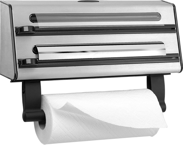 Emsa Contura 3-fach Schneidabroller silber/schwarz