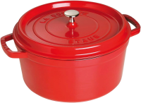 Zwilling Staub Cocotte Schmortopf 6.7l  rund 28cm kirschrot