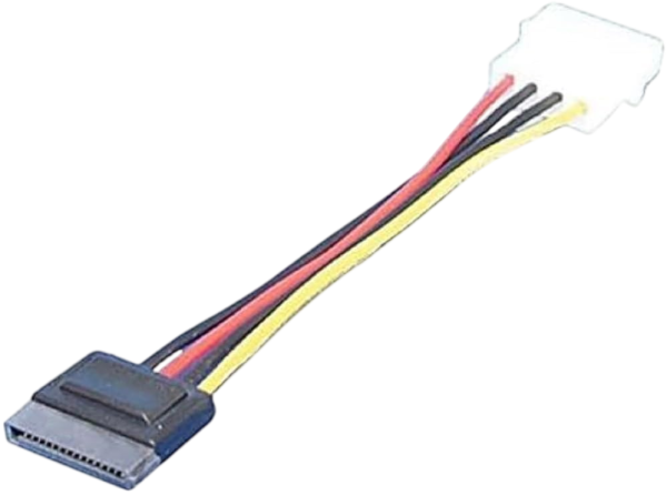 LogiLink SATA Stromadapter 4pin IDE auf 15pin SATA 15cm