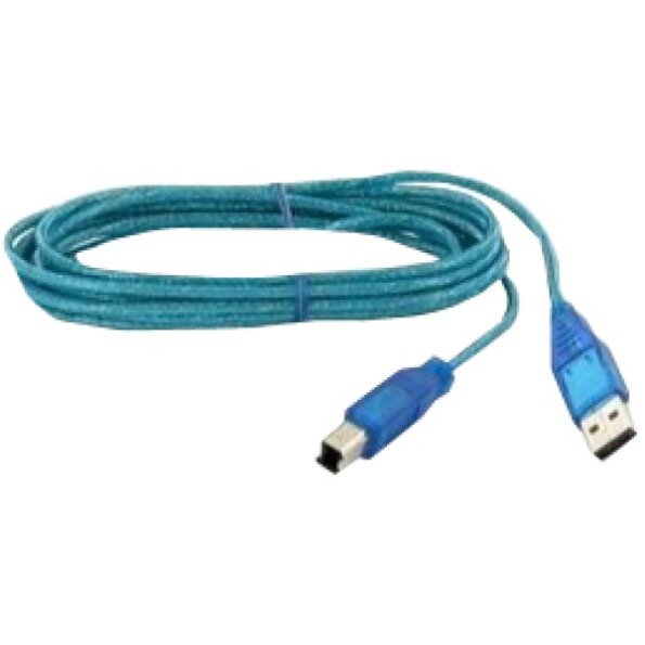 Thomson USB 2.0 Typ-A auf Typ-B Kabel 2.7m transparent-blau (Druckerkabel)