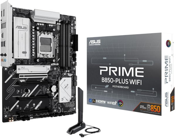 ASUS PRIME B850-PLUS WIFI  AMD AM5 B850 4xDDR5 RGB ATX