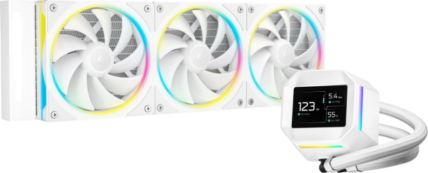 DeepCool LM360 WH All-In-One RGB CPU Wasserkühlung 360mm Display white
