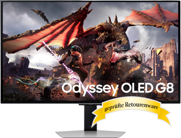 81.3cm (32") Samsung Odyssey OLED G8 G80SD OLED 4K UHD 240Hz Gaming Monitor 0.03ms matt Alexa kompatibel Fernbedienung Sonderware