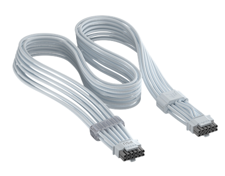Corsair ThermalProtect Universal PCIe 5.1 600W 12V-2x6 Kabel 65cm weiß
