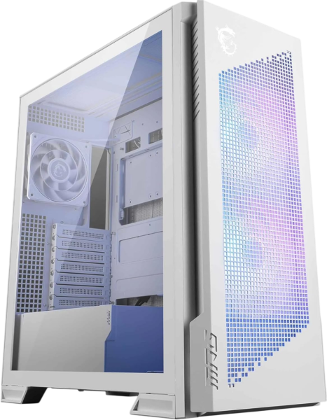 MSI MPG Velox 300R Airflow PZ 59.04l Glasfenster 2x 160mm ARGB Lüfter White Edition