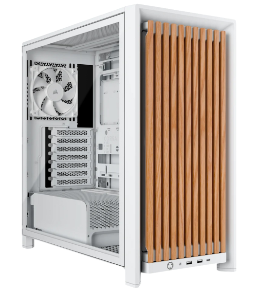 Corsair FRAME 4000D Wood RS White/Oak Edition 4x 120mm Lüfter