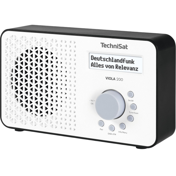 TechniSat Viola 200 Portables UKW / DAB+ Radio weiß/schwarz