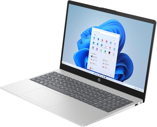 39.6cm (15.6") HP Laptop 15-fd0777ng Intel Core i7-1355U 16GB DDR4 RAM 1TB M.2 SSD Intel UHD Grafik W11Home Natural Silver