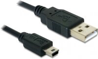 USB Kabel Delock A -> Mini-B St/St 1.00m sw
