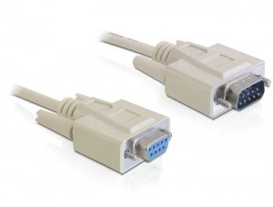DELOCK Seriell-Verl. D-Sub9 -> D-Sub9 St/Bu 5.00m grau