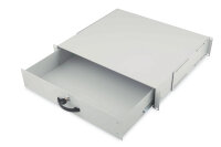DIGITUS Schublade 2HE 483mm          grau abschließbar