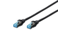DIGITUS Patchkabel RJ45 SF/UTP Cat5e  1.00m schwarz...