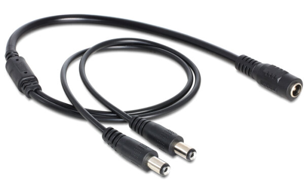 DELOCK Stromkabel DC 5,5 x 2,1mm 1x Bu -> 2x St